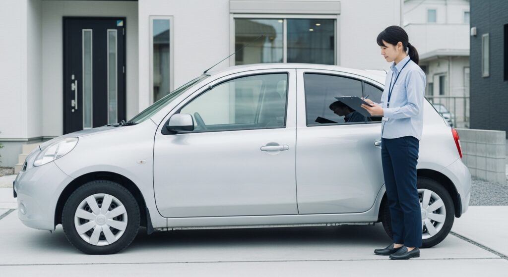 京都で中古車査定！事故車でも車検が残っている場合の値段／価格