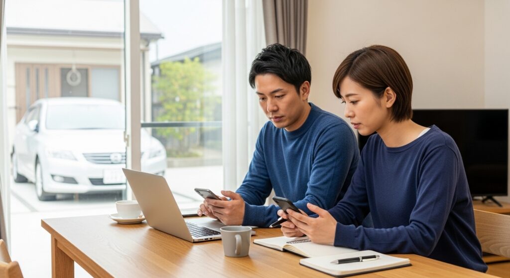 京都の中古車買取で出張可能なエリアを確認する手順